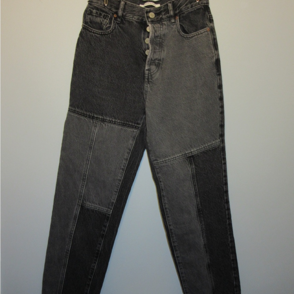PacSun Black and Gray Straight Leg Jeans